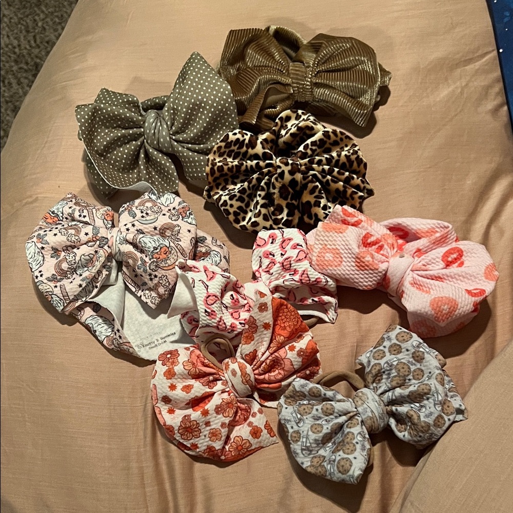 Assorted Colorful Kids Hair Bows Set